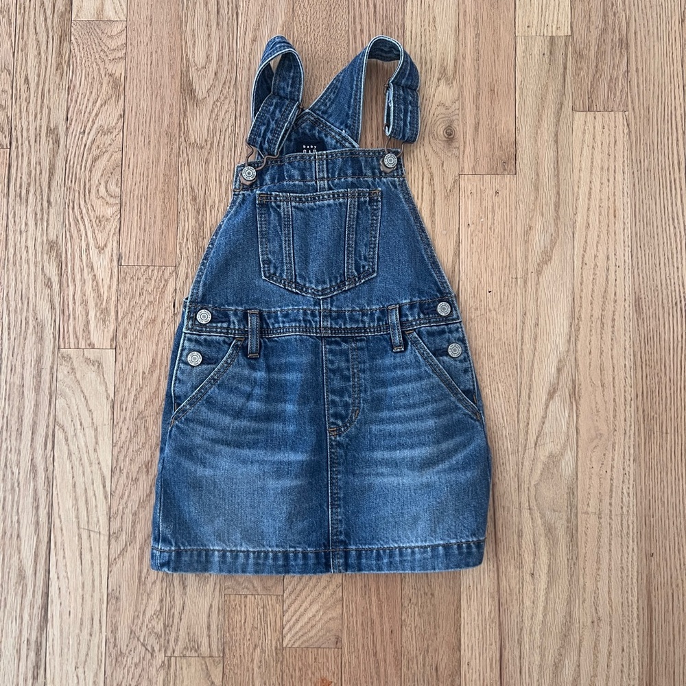 Toddler girls overall dress-Never Worn!